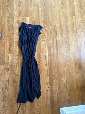 MaxMara Navy Blue Long Knit Cardigan